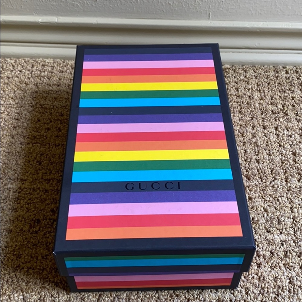 Rare Gucci rainbow shoe box
